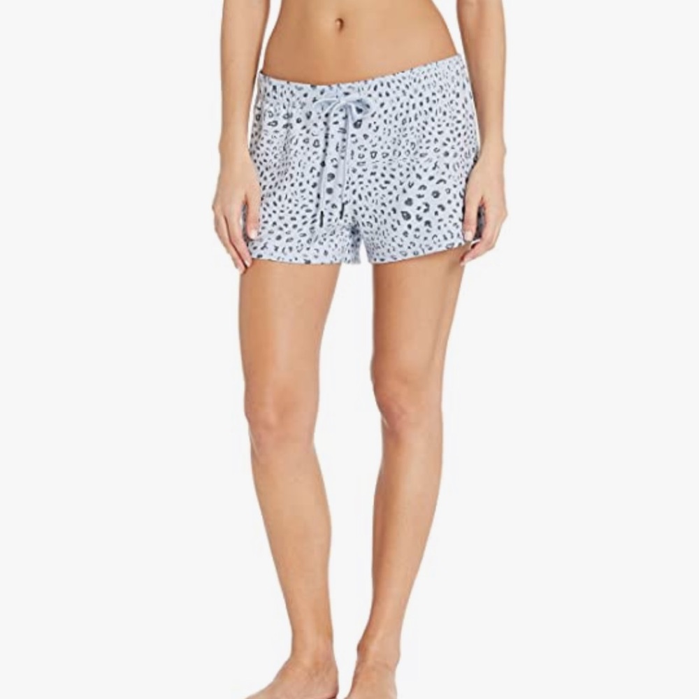 P.J. Salvage Peachy Party Short Blue Leopard - Med